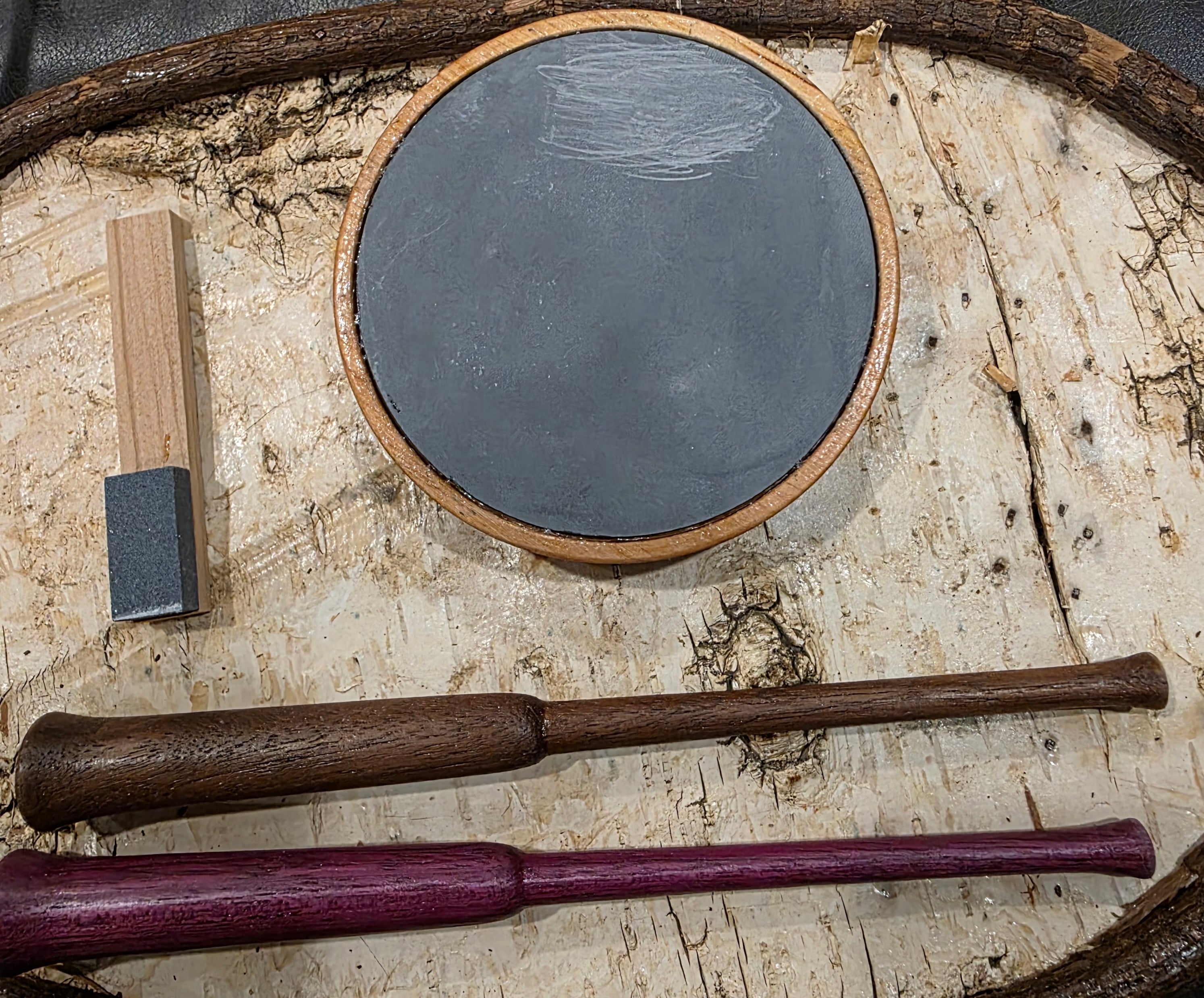 Lynn Legacy slate over glass cherry pot call